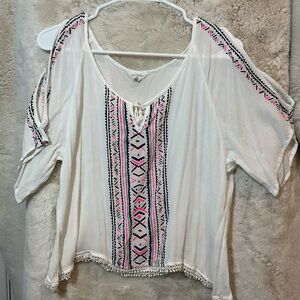 Aeropostale white blouse